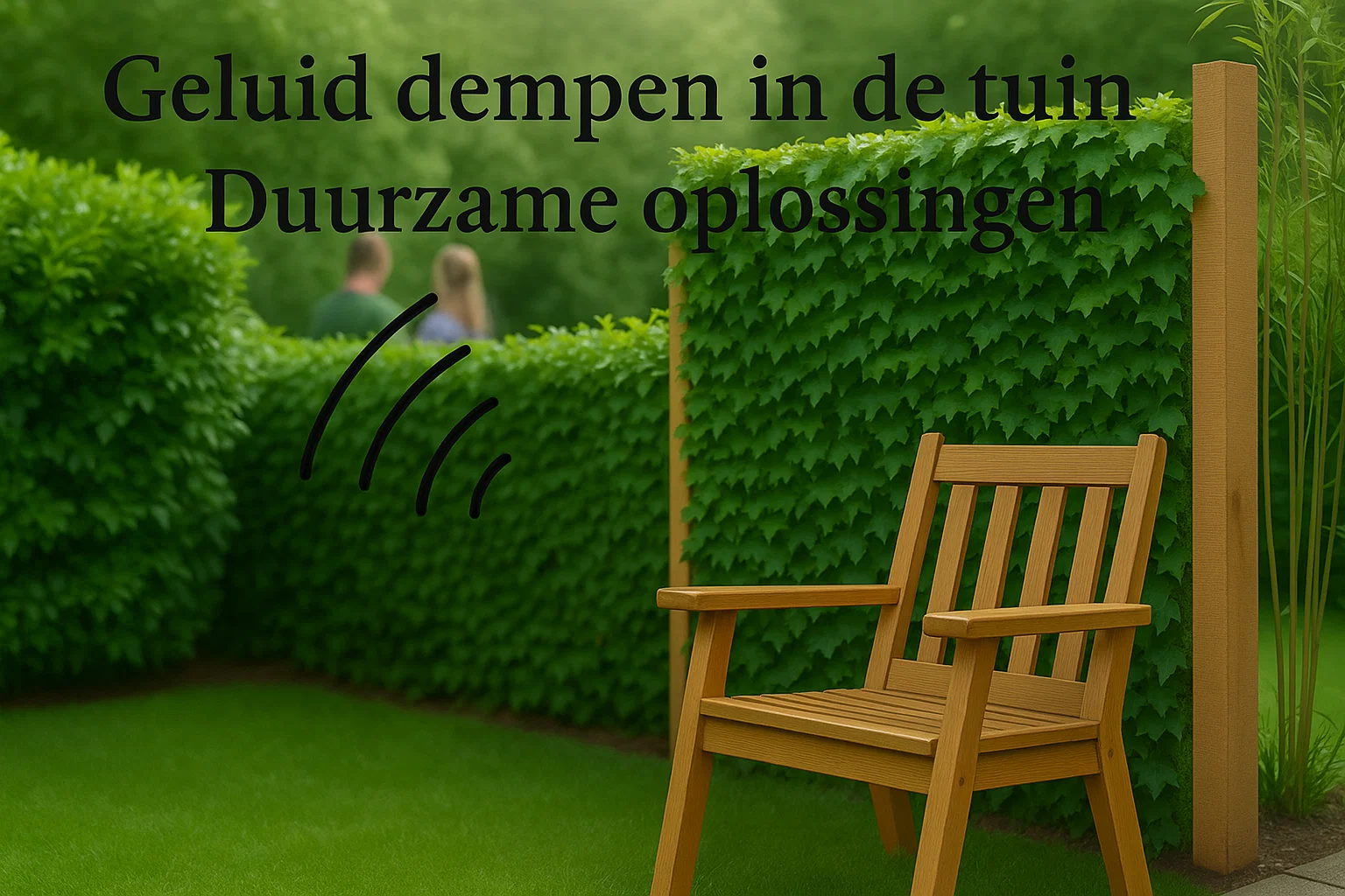 afbeelding bij blog geluid dempen tuin